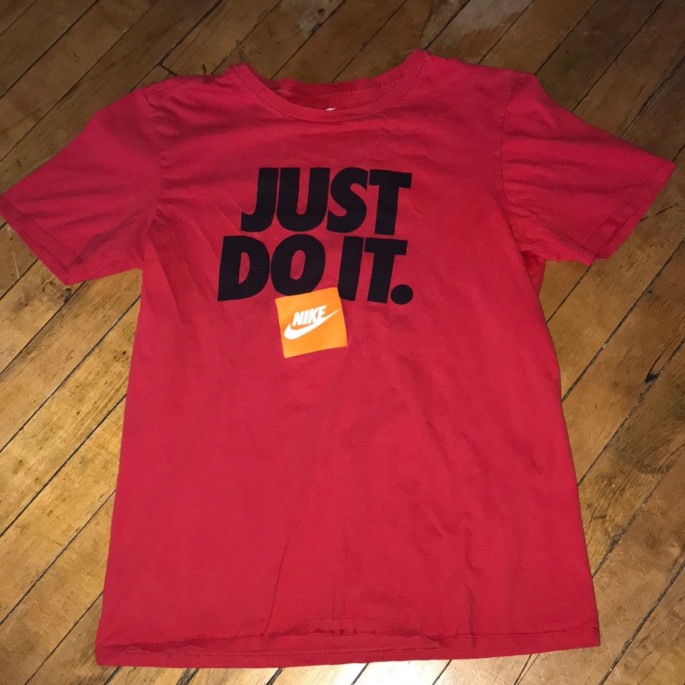 Nike Red "Just Do‎ It." Logo Tee
